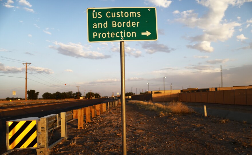 A sign is posted outside the U.S. Customs and Border Protection station in Clint, Texas, earlier this week, where lawyers reported that detained migrant children were held unbathed and hungry.