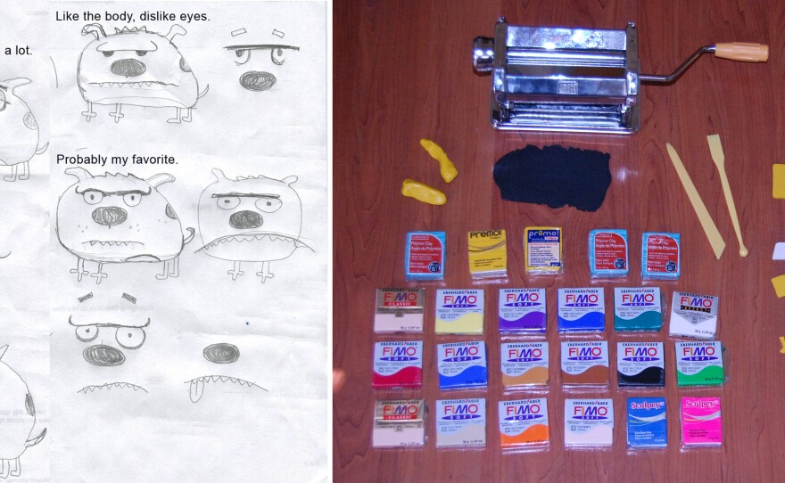 I love getting a window into the creative process and here you can see how animator Mike Salva conceived a character and then begins to bring it to life with clay.