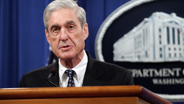 Special counsel Robert Mueller speaks at the Department of Justice Wednesday, May 29, 2019, in Washington, about the Russia investigation.