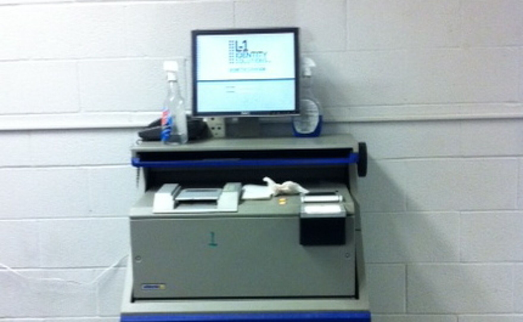 The 15 year-old biometrics equipment that's used by San Diego County jails to collect fingerprints and turn over data to ICE.