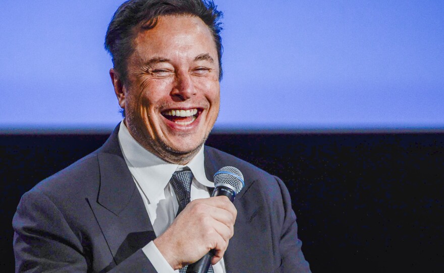Tesla CEO Elon Musk's legal team argues that allegations by Twitter's ex-security chief give him reason to pull out of his agreement to buy the Twitter. Here, Musk speaks at a meeting of energy, oil and gas executives in Norway on August 29.