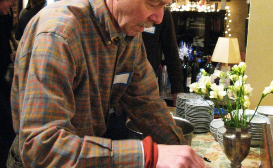 Jon Landau serves others at PhilaSoup, a soup group based in Philadelphia.