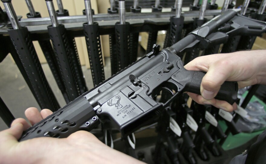 The AR-15 rifle has been used in some recent mass shootings.